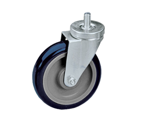 Component Hardware CMT5-5PPB 5" Dia. Blue Polyurethane Stem Caster