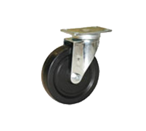 Component Hardware CMP1-3BPN 3" Dia. Black Polyolefin Wheel Swivel Medium Duty Plate Caster