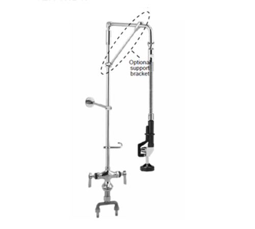 Component Hardware KL50-5026-12 Single Hole Center Deck Mount Encore Swivel Arm Pre-Rinse Assembly
