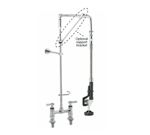Component Hardware KL66-5026-12 6" Centers Deck Mount Encore Pre-Rinse Assembly