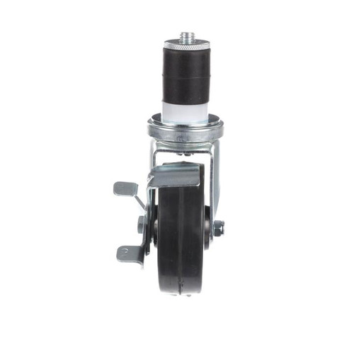 Component Hardware CMS3-4KBN 4" Dia. Black Rubber Stem Caster
