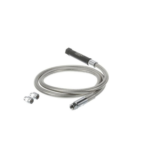 Component Hardware KL50-Y004-72U 72" Stainless Steel Outer Casing Encore Premium Pre-Rinse Hose