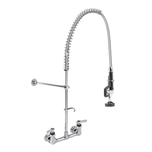 Component Hardware KLP53-11L4-S 1.05 GPM 8" Centers Wall Mount Encore Pre-Rinse Assembly with PowerPulse