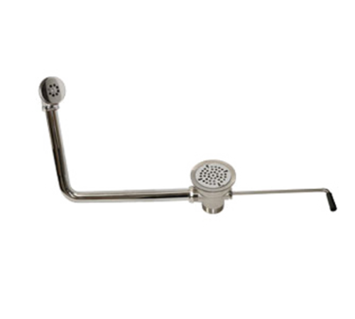 Component Hardware D53-7215 3.5" Sink Opening Nickel Plated Cast Bronze Body Encore Twist Handle Waste Outlet