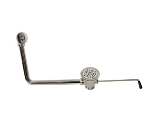 Component Hardware D53-7215 3.5" Sink Opening Nickel Plated Cast Bronze Body Encore Twist Handle Waste Outlet