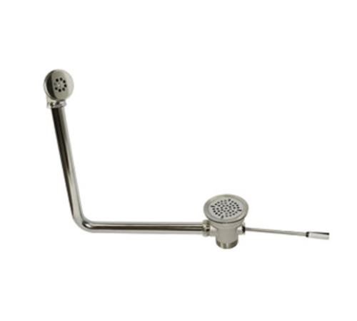 Component Hardware D13-7415 3.5" Sink Opening Nickel Plated Cast Bronze Encore Lever Handle Waste Outlet with Overflow Assembly