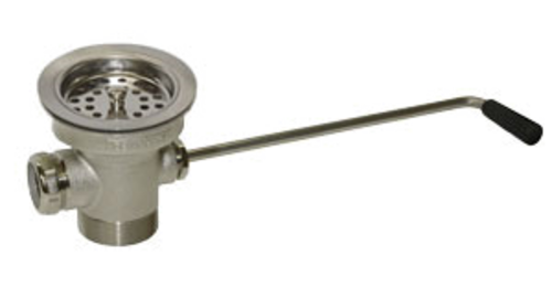 Component Hardware D53-7210 3.5" Sink Opening Cast Bronze Body with Stainless Steel Encore Twist Handle Waste Outlet