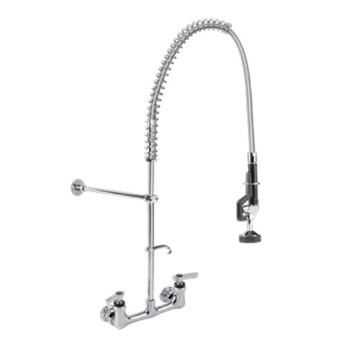 Component Hardware KLP53-11L3-BS 0.74 GPM 8" W Wall Amount Encore Pre-Rinse Assembly with PowerPulse