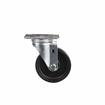 Component Hardware CMP1-5BPN 5" Dia. Black Polyolefin Plate Caster