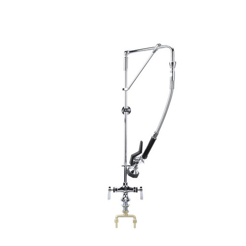 Component Hardware KL50-5526-12 1.6 GPM Single Hole Center Deck Mount Encore Swivel Arm Pre-Rinse Assembly