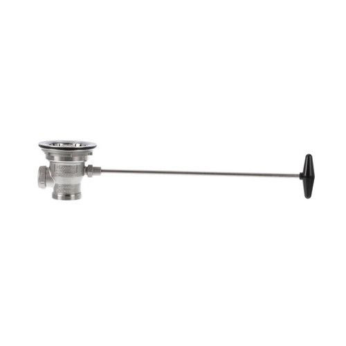 Component Hardware DSS-8000-SP2 3.5" Sink Opening Stainless Steel 18" Rotary Handle Encore Universal Rotary Waste Outlet