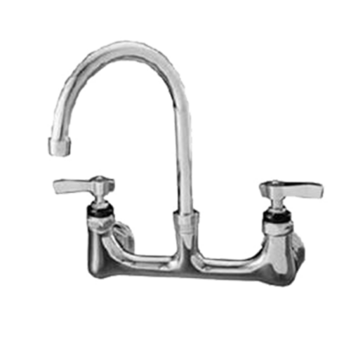 Component Hardware KL54-8000-RE1 8" Centers Stainless Steel Gooseneck Spout Compression Wall Mount Encore Faucet