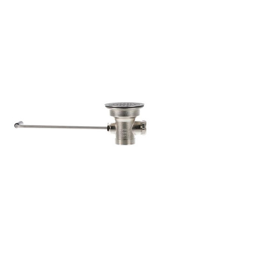 Component Hardware D55-7510-R 3.5" Sink Opening Stainless Steel Top-Line Universal Twist Handle Waste Outlet with Plastic Reducer