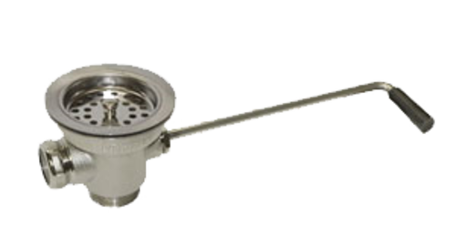 Component Hardware D53-7110 3.5" Sink Opening Cast Bronze Body with Stainless Steel Encore Twist Handle Waste Outlet