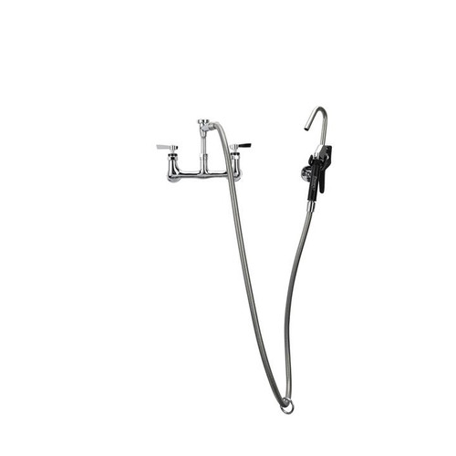 Component Hardware KL53-3000-VB 72" Stainless Steel Flexible Hose Wall Mount Encore Pot Filler Assembly