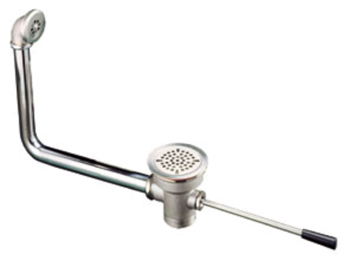 Component Hardware D10-7315 3.5" Sink Opening Nickel Plated Cast Brass Drain Body Encore Lever Handle Waste Outlet with Overflow Assembly