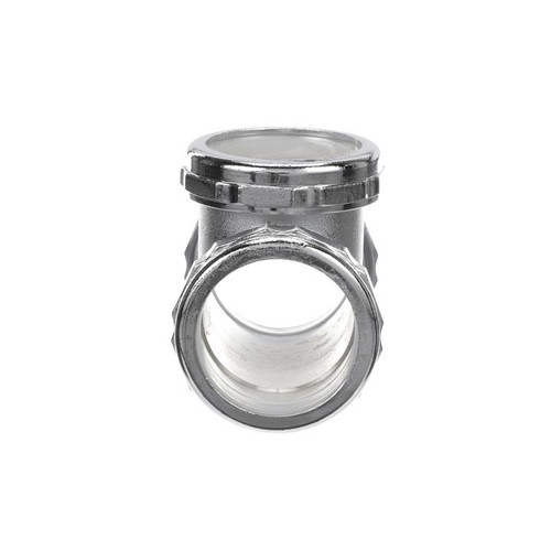Component Hardware E68-1010 1.5" x 1.5" x 1.25" Nickel Plated Brass Tee