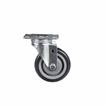 Component Hardware CMP1-4PPB 4" Dia. Blue Polyurethane Wheel Swivel Medium Duty Plate Caster