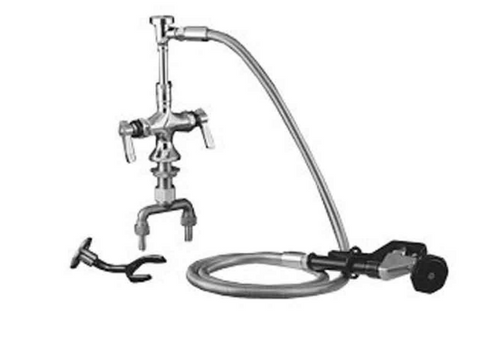 Component Hardware KL50-2000-VB 72" Stainless Steel Flexible Hose Double Pantry Deck Mount Encore Utility Spray Assembly