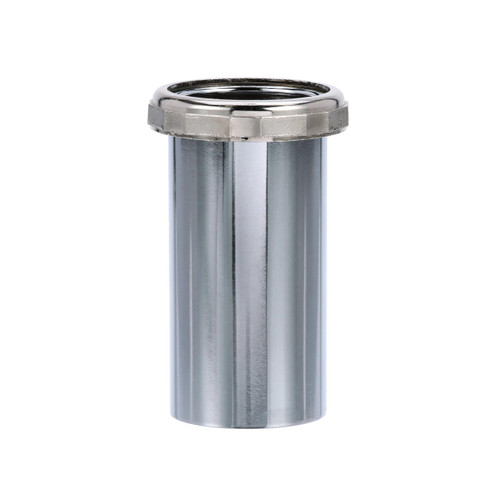 Component Hardware E22-4131 4" L Nickel Plated Glass Tailpiece Assembly