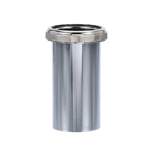 Component Hardware E22-4131 4" L Nickel Plated Glass Tailpiece Assembly