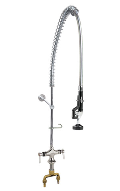 Component Hardware KC50-1000-BR 1.6 GPM Single Hole Center Deck Mount Encore Commercial Pre-Rinse Assembly