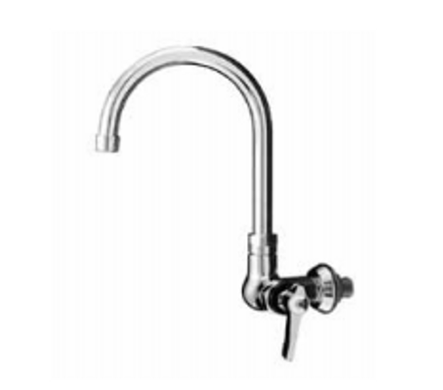 Component Hardware KL70-9002-SE1 6" Stainless Steel Gooseneck Spout Compression Wall Mount Encore Faucet