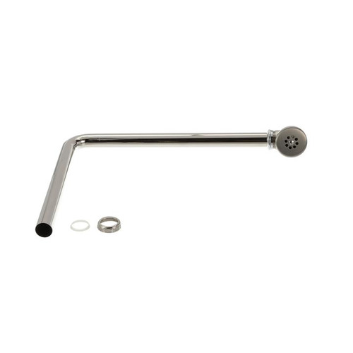 Component Hardware E50-1000 1.5" OD Tubing Nickel Plated Brass Elbow Encore Overflow Assembly