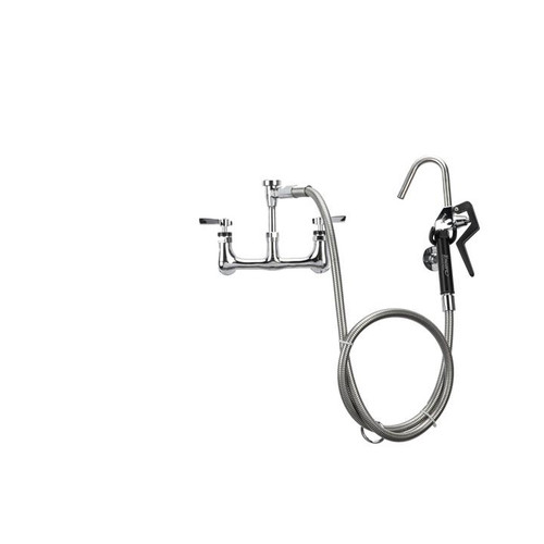 Component Hardware KL53-3100-VB 72" Stainless Steel Flexible Hose Wall Mount Encore Pot Filler Assembly