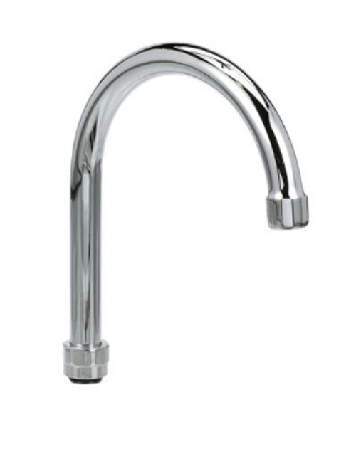 Component Hardware KS11-12-X002Z 6" Stainless Steel Gooseneck Retail Package Encore Spout Assembly