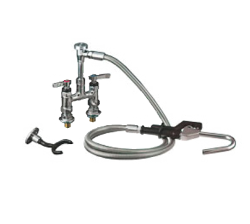 Component Hardware KL56-3000-VB 72" Stainless Steel Flexible Hose Elevated Bridge Deck Mount Encore Pot Filler Assembly