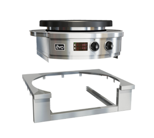 Evo America 11-0126-ATK 34.5" W Stainless Steel Square Insert Evo Affinity 25E Cooktop Trim Kit