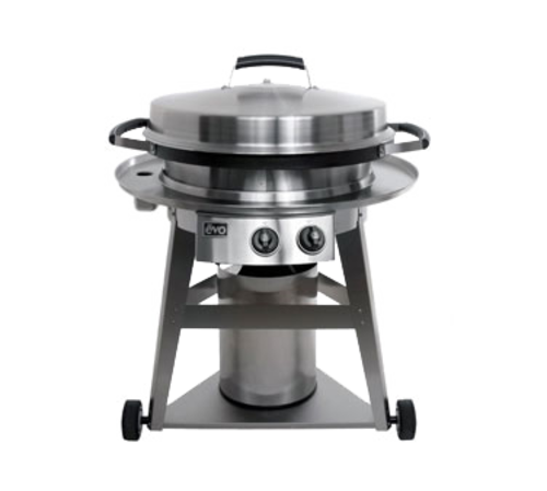 Evo America 10-0081-LP 40" W Black Seasoned Steel Outdoor Use Liquid Propane Evo Professional Commercial Series Cooking Station - 48,000 BTU