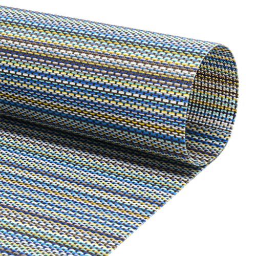 FOH XPM106BLV83 16" W Rectangle Vinyl Mesh Marine Metroweave Placemat