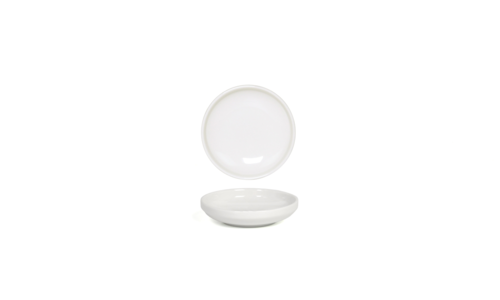FOH DSD077WHP23 2 Oz. White Round Porcelain Bevel Ramekin