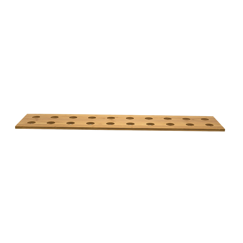 FOH BHO076BBB20 36" W x 8" D Natural Bamboo Rectangular Buffetware Cone Holder