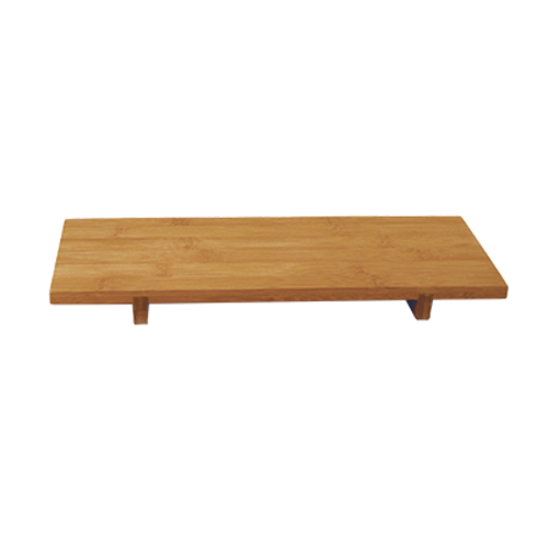 FOH RTR007BBB12 12.25" W Natural Bamboo Rectangle Buffet Building Blocks Buffet Board