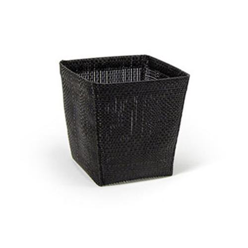 FOH BHO128BKV21 6.25" W x 5.5" D x 5.75" H Black Woven Vinyl Square 1/6 Size Metroweave Housing Only