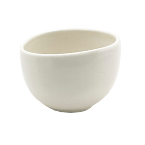 FOH DBO149BEP23 8 Oz. Scallop Round Porcelain Tides Cup/Bowl