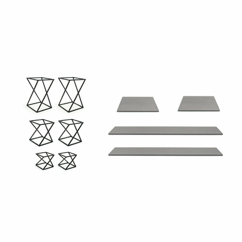 FOH BST029MUM28 Black Metal Buffet Essentials