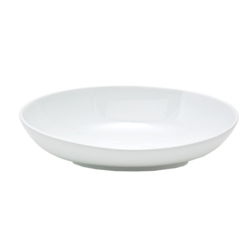 FOH BBO033WHP20 68 Oz. Oval Porcelain Ellipse Bowl
