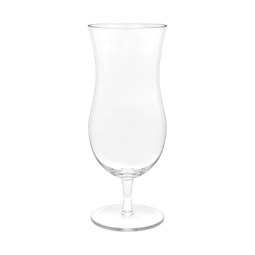 FOH AHB006CLT23 15 Oz. Clear Plastic Drinkwise Hurricane Glass