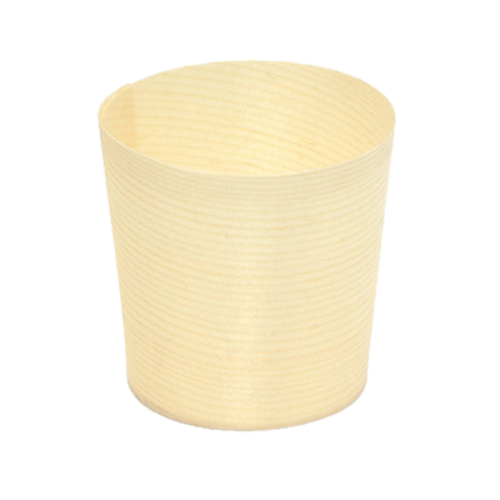 FOH ASC019NAW28 2.5 Oz. Wood Servewise Disposable Ramekin