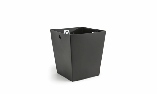 FOH RWL003ERT23 9.25" W Brown Plastic Liner with Recycle Decal