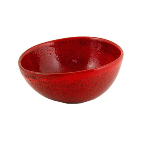 FOH DBO142RDP23 10 Oz. Chili Round Porcelain Kiln Bowl