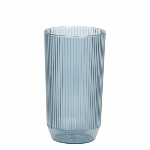 FOH AHB008BLT23 16 Oz. Blue Plastic Gatsby Highball Glass