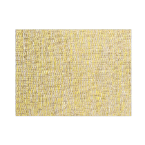 FOH XPM131YEV83 16" W Citrus Vinyl Rectangle Metroweave Placemat