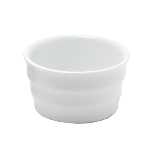 FOH ASC007WHP23 3 Oz. Round Porcelain Cup and Ramekin