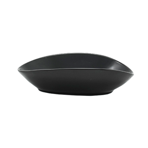 FOH DBO148BKP22 6 Oz. Mussel Oval Porcelain Tides Bowl