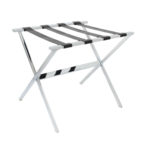 FOH RLR001BKL20 18.5" W Black Metal Rectangle Luggage Rack